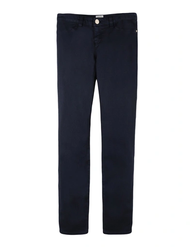Shop Armani Junior Pants In Dark Blue