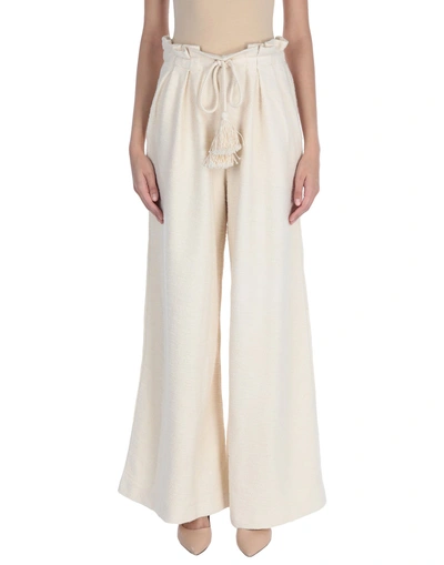 Shop Ulla Johnson Pants In Ivory