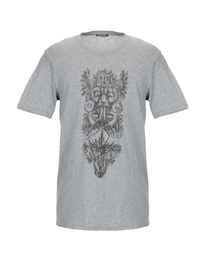 Shop Balmain Man T-shirt Grey Size S Cotton