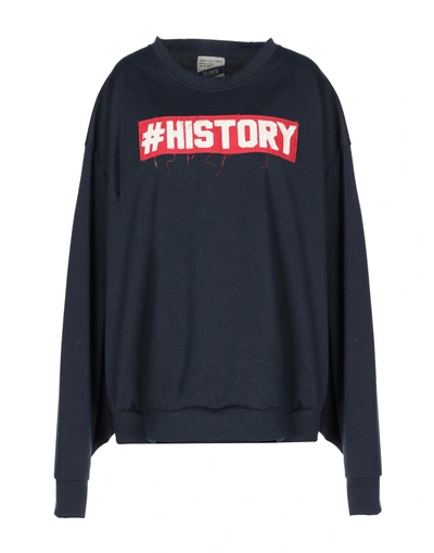 Shop History Repeats Sweatshirt In Dark Blue