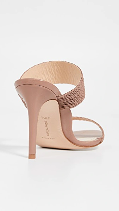 Shop Marion Parke Foxy Double Strap Slides In Blush