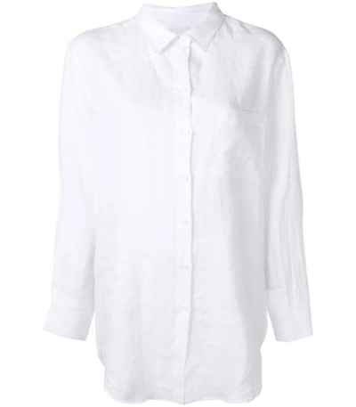 Shop Asceno Boyfriend Buttondown Shirt In White