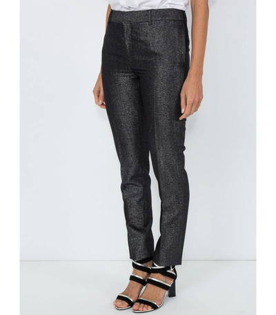 Shop Saint Laurent Mid-rise Straight Trousers In Black