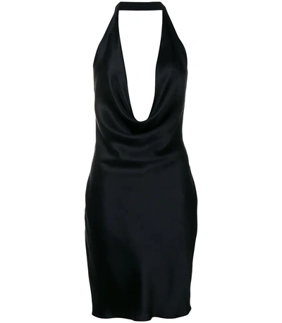 Shop Stella Mccartney Linda Halter Mini Dress In Black