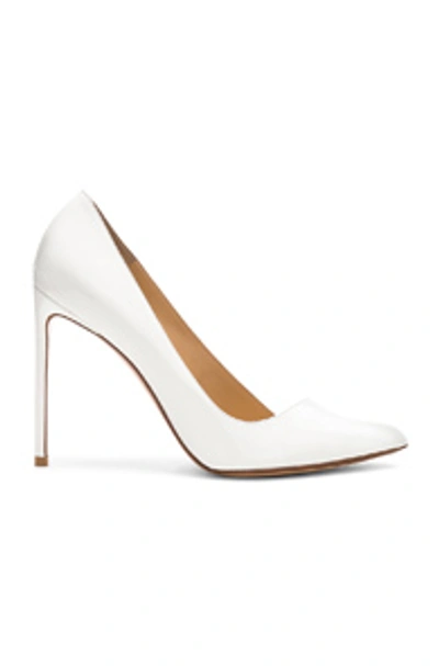 Shop Francesco Russo Pointed Toe Heels In White