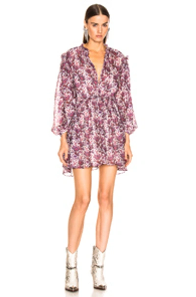 Shop Isabel Marant Nydia Dress In Violet