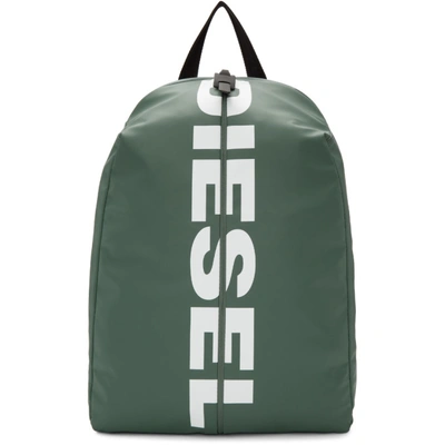 Shop Diesel Green F-bold Backpack In T8128 Drkfo