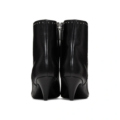 Shop Saint Laurent Black Stud Charlotte Boots In 1000 Black