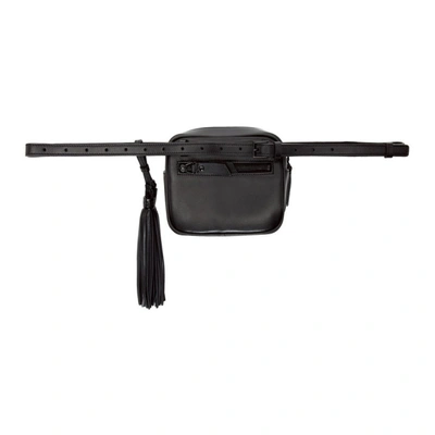 Shop Saint Laurent Black Lou Belt Bag In 1000 Black