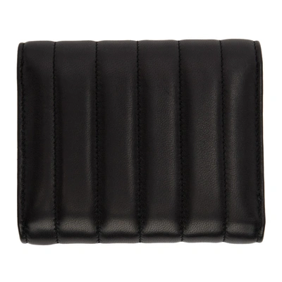 Shop Saint Laurent Black Compact Vicky Wallet In 1000 Black