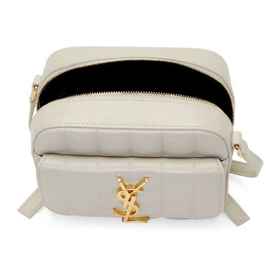Shop Saint Laurent White Toy Vicky Camera Bag In 9207 White