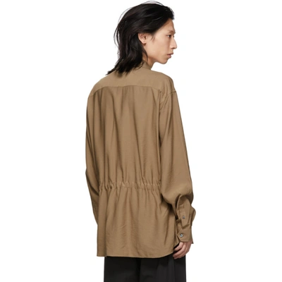 Shop Joseph Brown Viscose Mandelieu Shirt In 0150 Camel