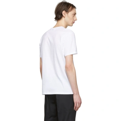 Ami Alexandre Mattiussi Crew Neck T-shirt Smiley Patch In White 