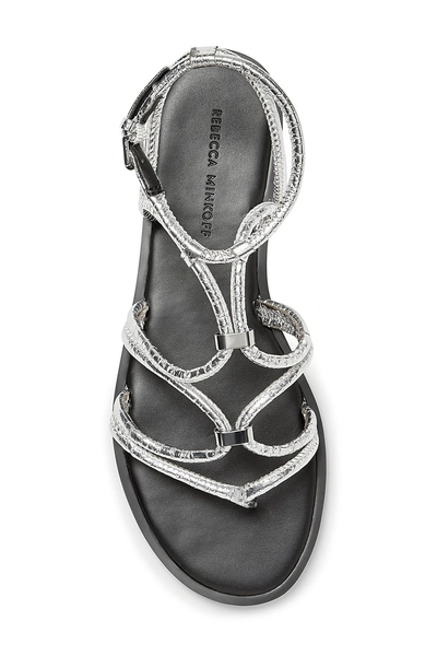 Shop Rebecca Minkoff Sarle Sandal In Silver