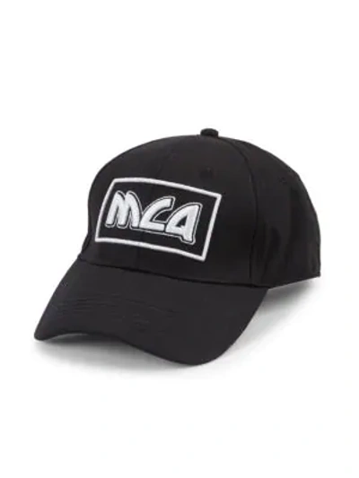 Shop Mcq By Alexander Mcqueen Embroidered Logo Baseball Cap In Black