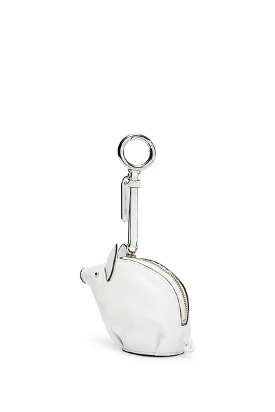 Shop Rebecca Minkoff Piggy Bag Charm In Optic White