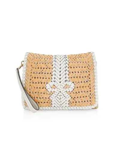Shop Anya Hindmarch Neeson Woven Basket Clutch In Natural