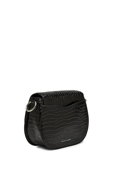 Shop Rebecca Minkoff Small Jean Saddle Bag In Black