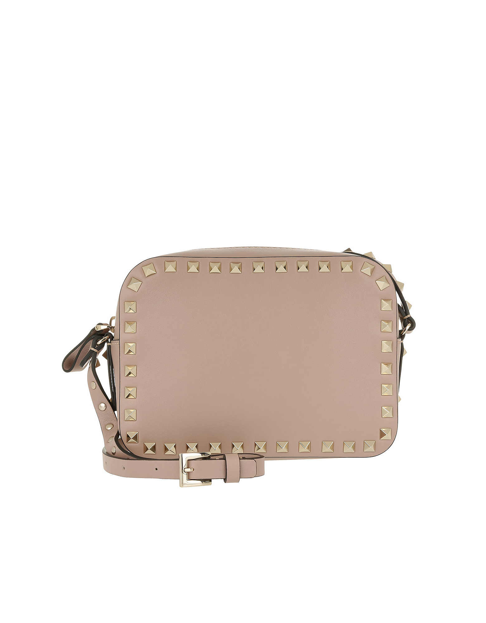 valentino rockstud clutch poudre