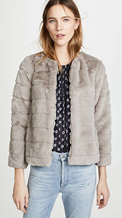 Shop Apparis Bia Coat In Cloud