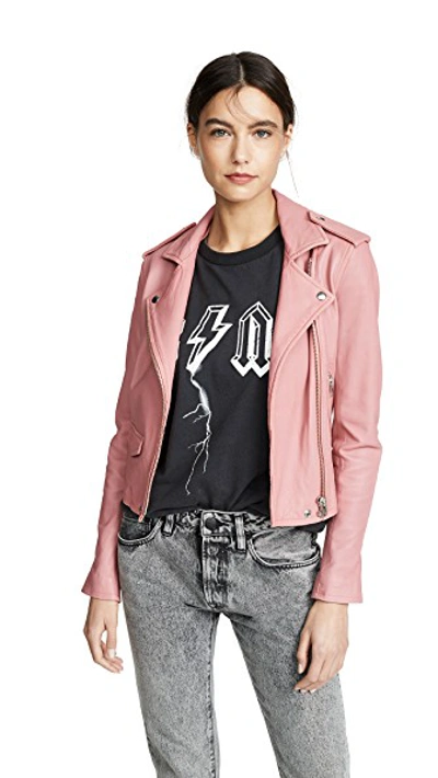 Shop Iro Ashville Jacket In Blush Metallic