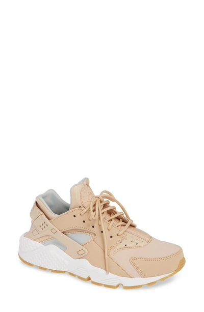 Shop Nike Air Huarache Run Sneaker In Summit White/ Silver/ Brown