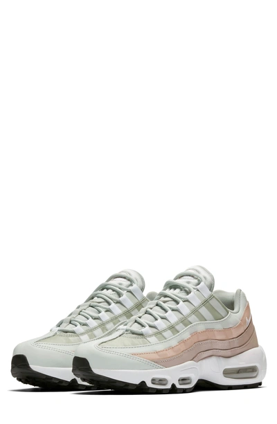 Shop Nike Air Max 95 Running Shoe In Silver/ White/ Moon Particle