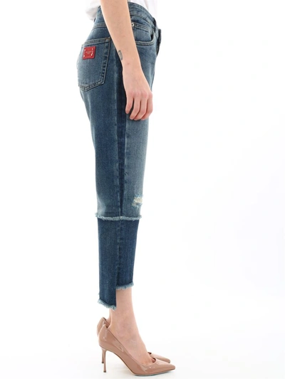 Shop Dolce & Gabbana Blue Jeans With Tears