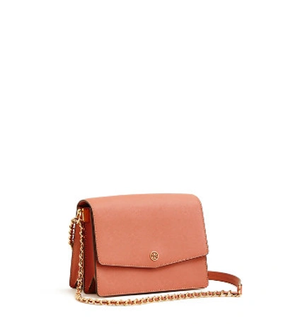 Shop Tory Burch Robinson Convertible Shoulder Bag In Tramonto