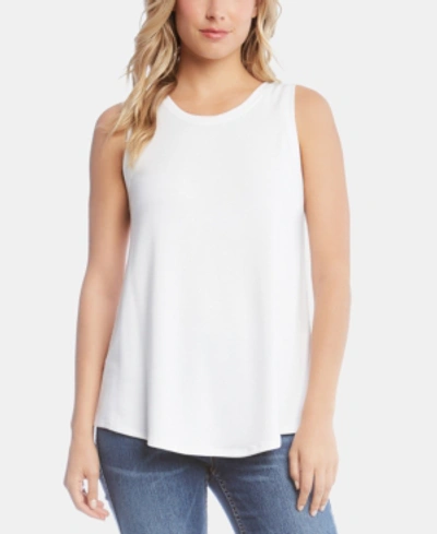 Shop Karen Kane French Terry Tank Top In White