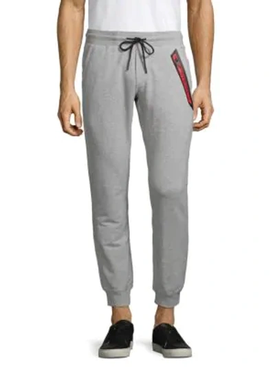 Shop Antony Morato Fleece Jogger Pants In Medium Grey