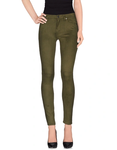 Shop 7 For All Mankind Casual Pants In Military Green