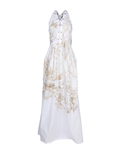 Shop Roberto Cavalli Long Dress In White