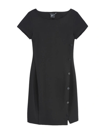 Shop Armani Exchange Short Dress In Black