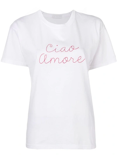 Shop Giada Benincasa T-shirt Mit Print - Weiss In White