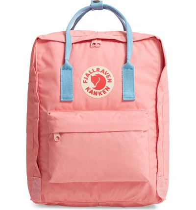 Shop Fjall Raven Kanken Water Resistant Backpack In Pink/ Air Blue
