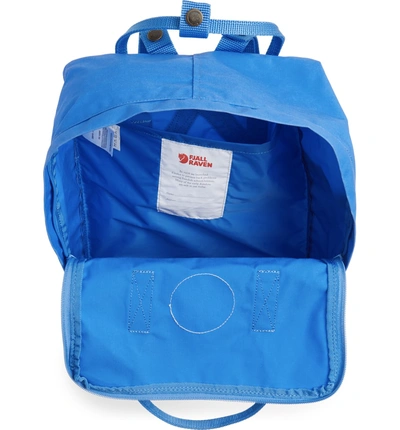 Shop Fjall Raven Kanken Water Resistant Backpack - Blue In Un Blue