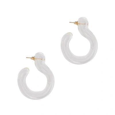 Shop Annika Inez Glassy Large Hoop Earrings