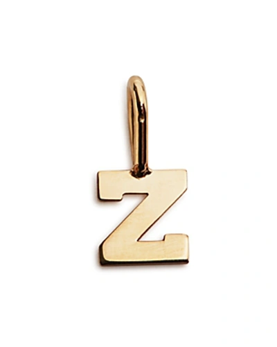 Shop Zoë Chicco 14k Yellow Gold Initial Charm In Z/gold