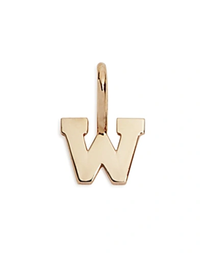 Shop Zoë Chicco 14k Yellow Gold Initial Charm In W/gold