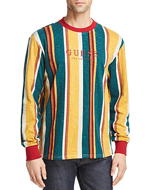 guess long sleeve striped shirt