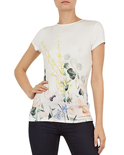 Shop Ted Baker Bobiiee Elegance Tee In White