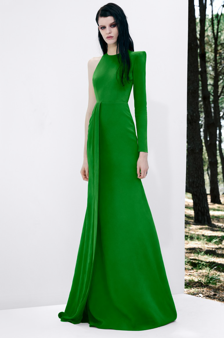 alex perry green dress