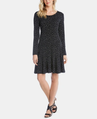 Shop Karen Kane Dakota Dot-print Dress In Dot Print