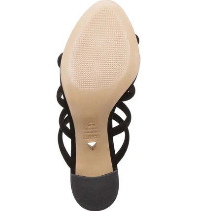 Shop Schutz Felisa Block Heel Sandal In Black Nubuck Leather
