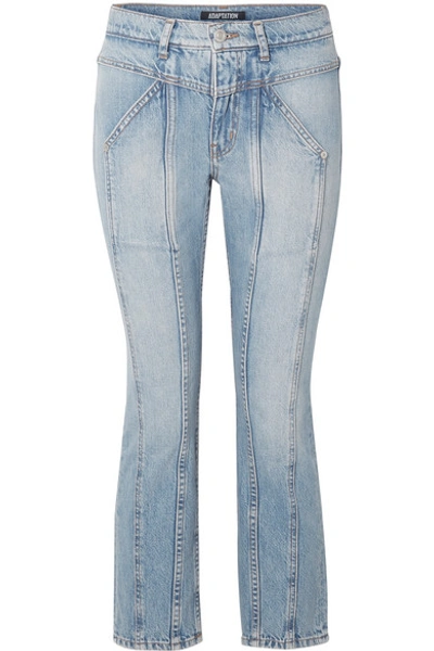 ADAPTATION RIDER CROPPED PANELED HIGH-RISE SKINNY JEANS 