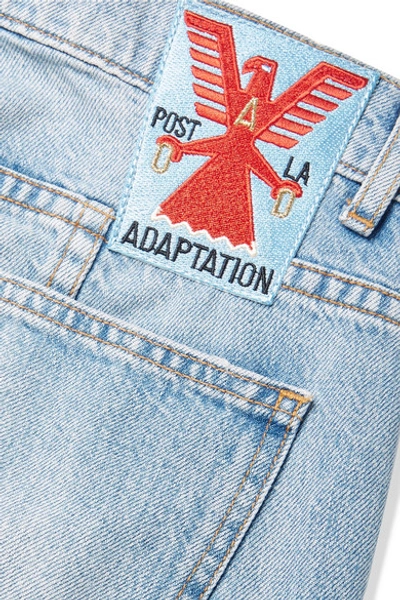 Shop Adaptation Rider Cropped Paneled High-rise Skinny Jeans In Mid Denim