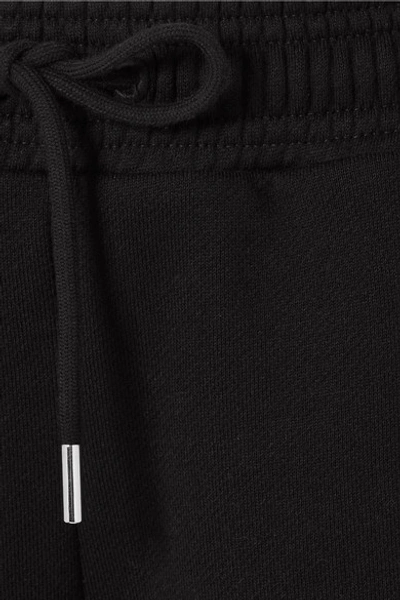 Shop Ninety Percent + Net Sustain Farrah Organic Cotton-jersey Shorts In Black