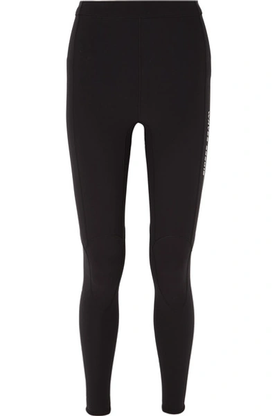 Shop Ambush Printed Neoprene Leggings In Black