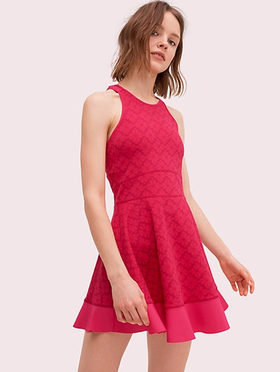 Shop Kate Spade Spade Jacquard Tennis Dress In Kinetic Pink